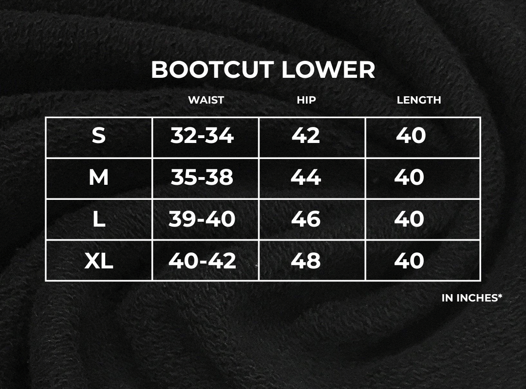 BEXOR BLACK UNISEX BOOTCUT FIT BAGGY PANTS