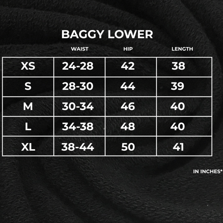 SAIYAN BLACK UNISEX STRAIGHT FIT BAGGY PANTS