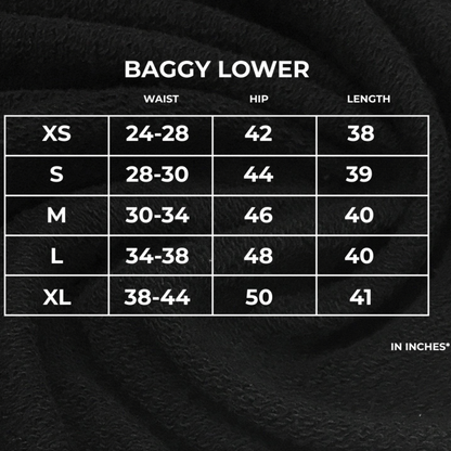 SAIYAN BLACK UNISEX STRAIGHT FIT BAGGY PANTS