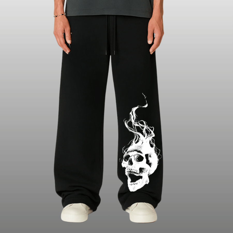 HAUNT UNISEX STRAIGHT FIT BAGGY PANTS