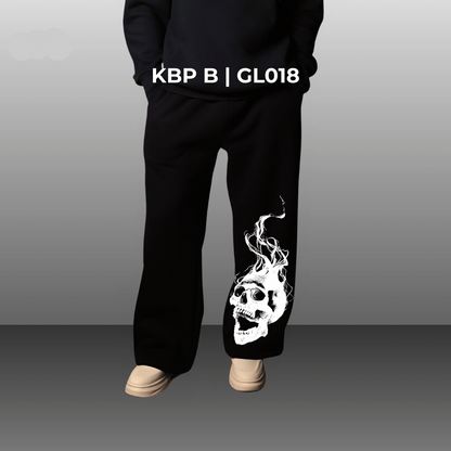 HAUNT UNISEX BOOTCUT FIT BAGGY PANTS