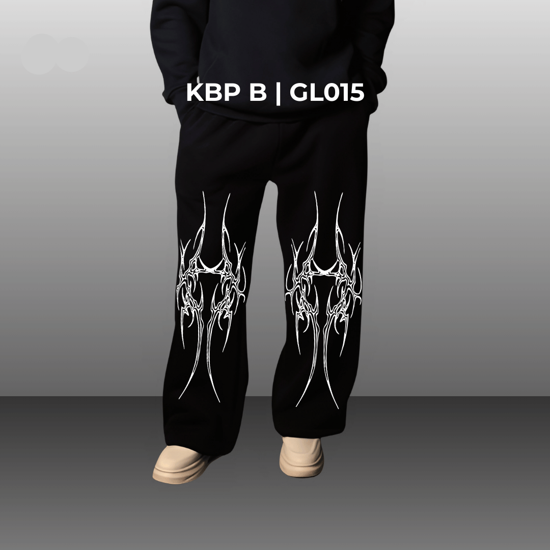 MUTATION UNISEX BOOTCUT FIT BAGGY PANTS