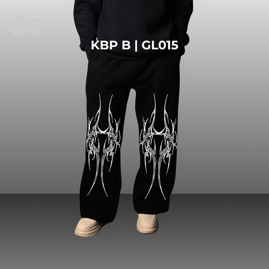 MUTATION UNISEX BOOTCUT FIT BAGGY PANTS