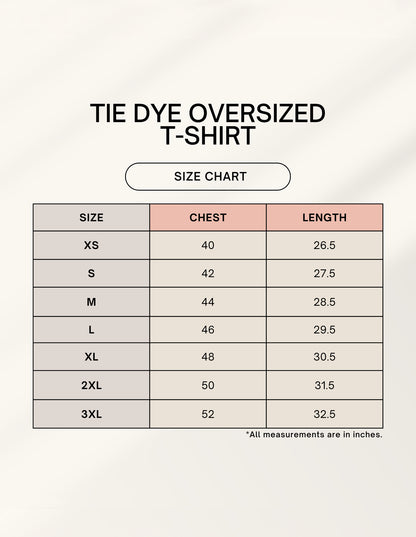 Premium Tie Dye Oversized T-Shirt