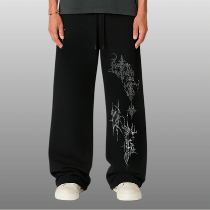 BLACK DAWN UNISEX STRAIGHT FIT BAGGY PANTS