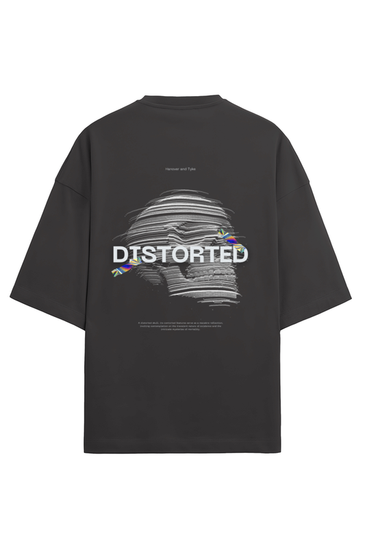 DISTORTED SKULL | TERRY OVERSIZED T SHIRT