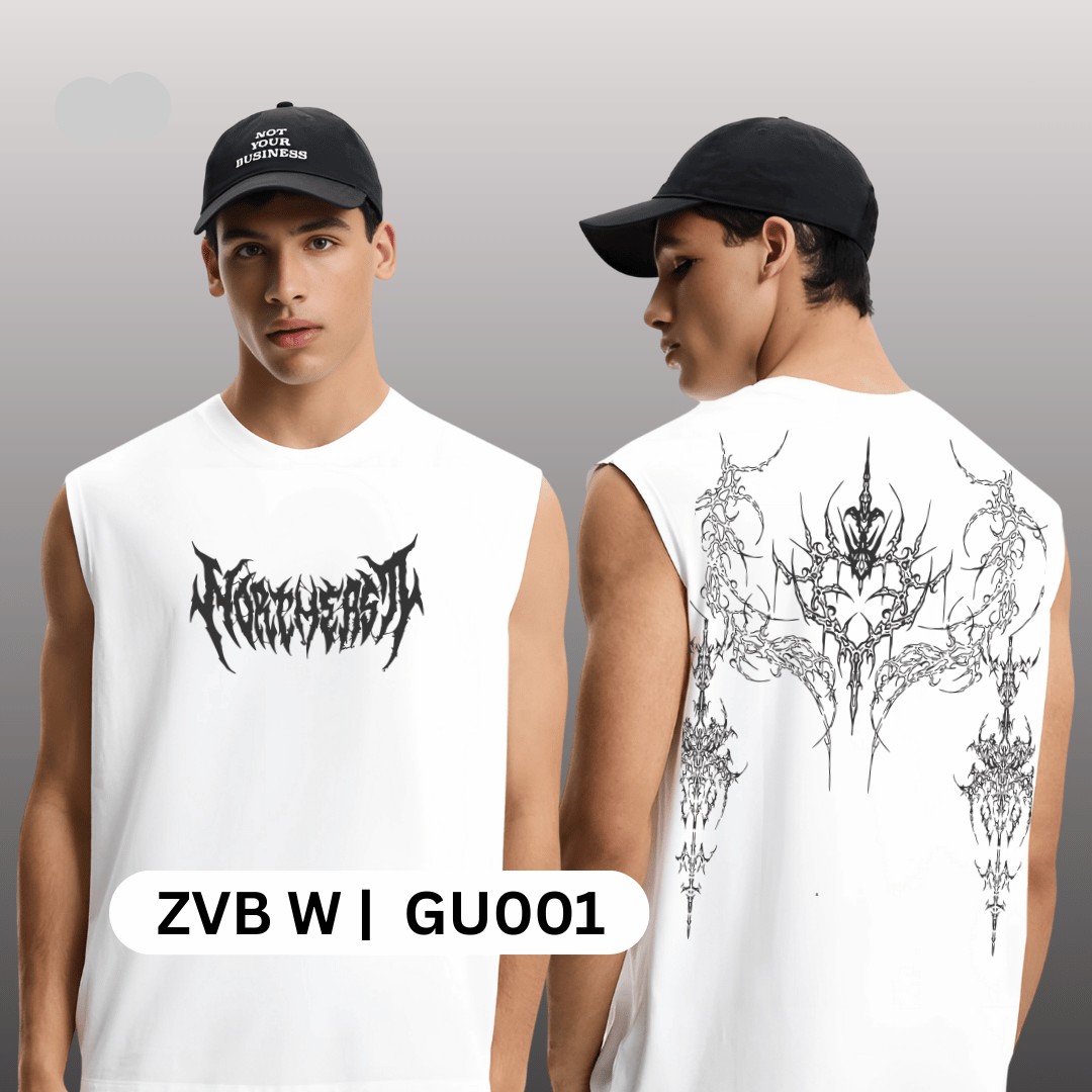 ASH DEMON WHITE UNISEX BOXY VEST