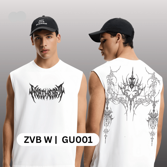 ASH DEMON WHITE UNISEX BOXY VEST