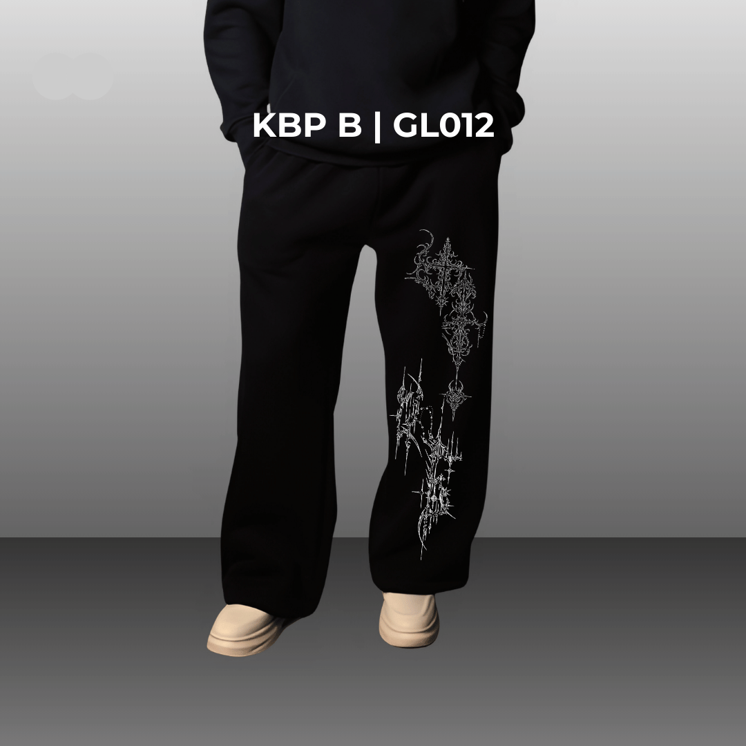 BLACK DAWN UNISEX BOOTCUT FIT BAGGY PANTS