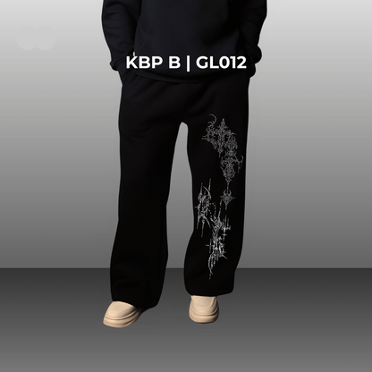 BLACK DAWN UNISEX BOOTCUT FIT BAGGY PANTS