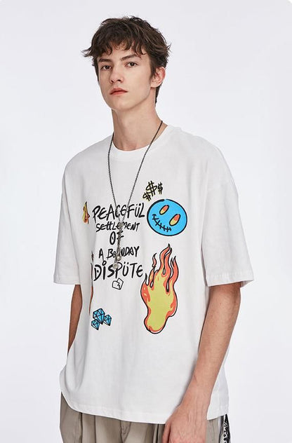 BOUNDARY DISPUTE OVERSIZE T-SHIRT